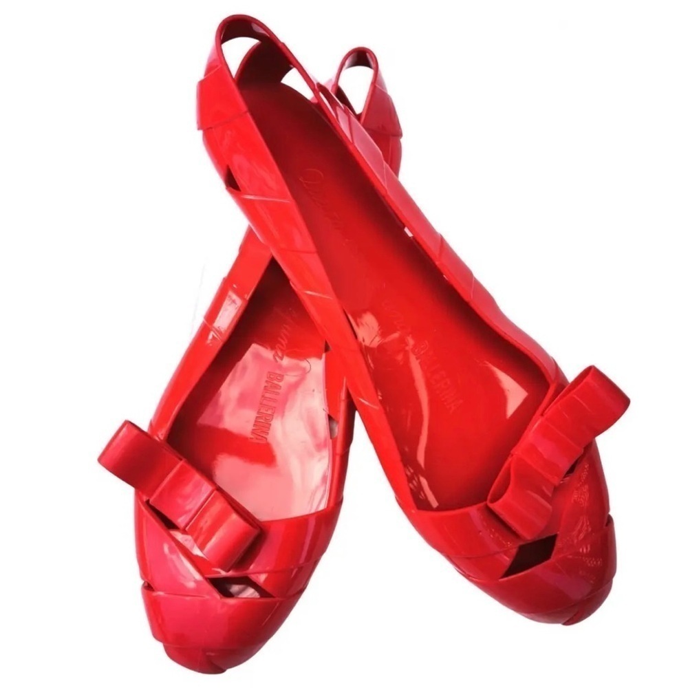 Ballet flats Moschino+ kartell Red size size 38 rubber